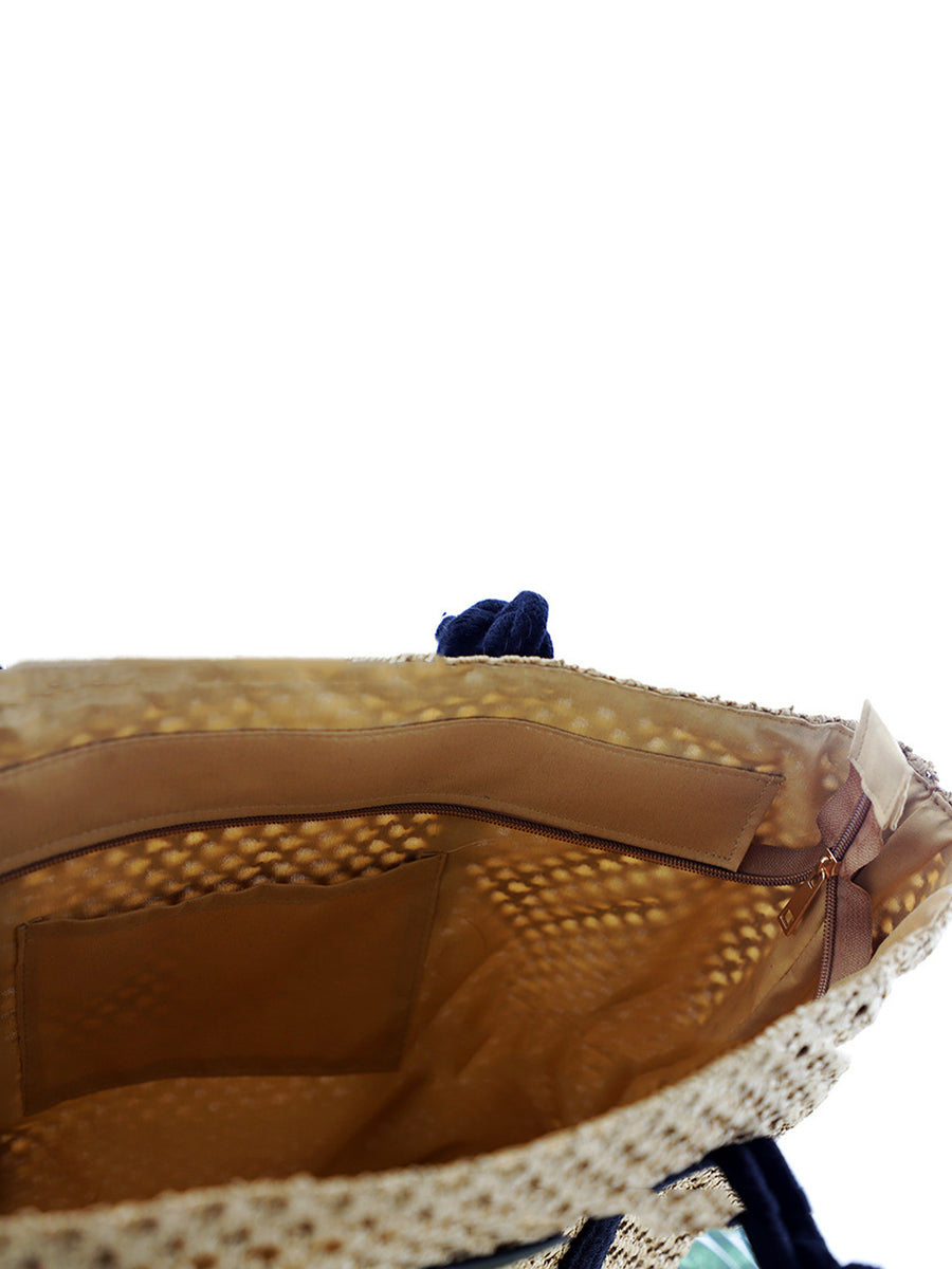 Summer Knitted Straw Shoulder Bag