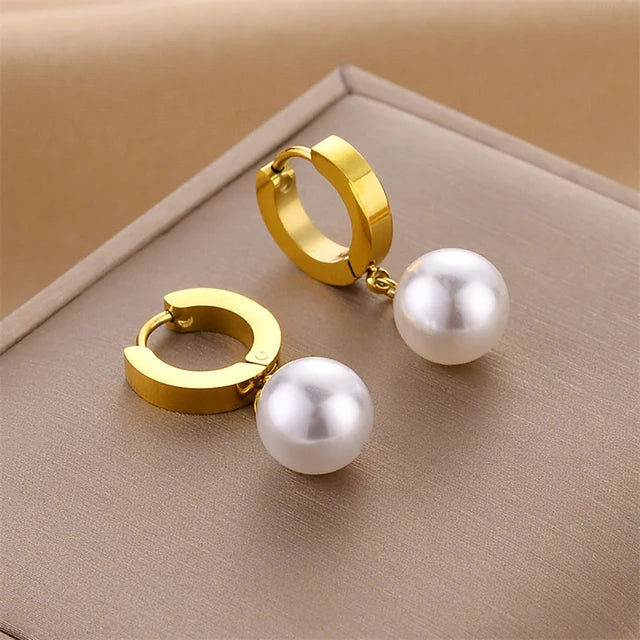 Odette | Gold-tone Hoop Earrings