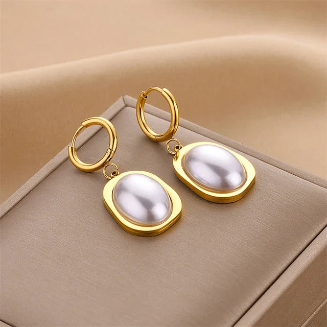 Océane | Boucles d'oreilles créoles dorées