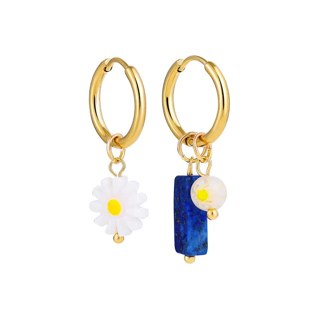 Annette | Boucles d'oreilles colorées complexes