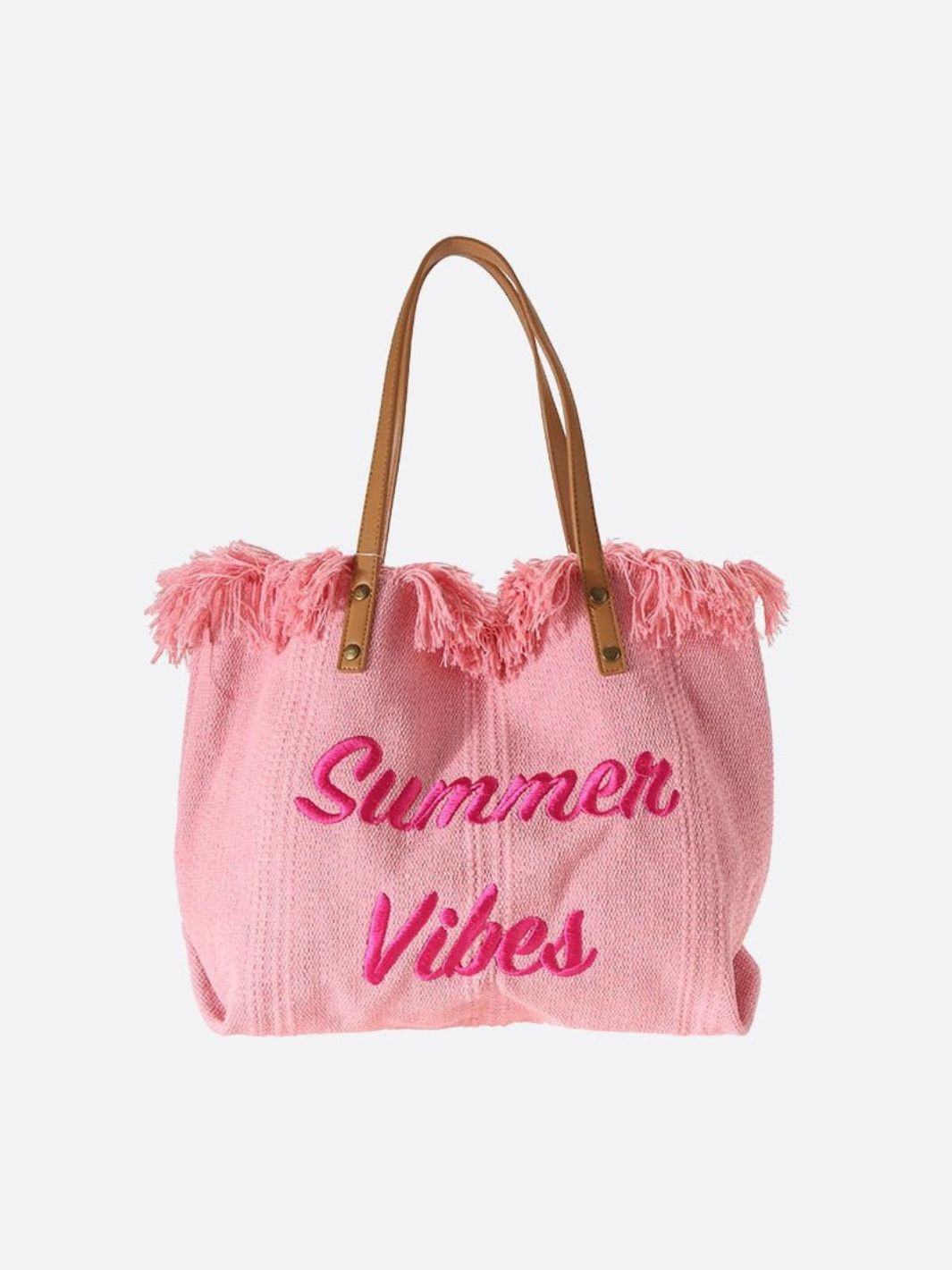 Large Summer Canvas Tote Bag