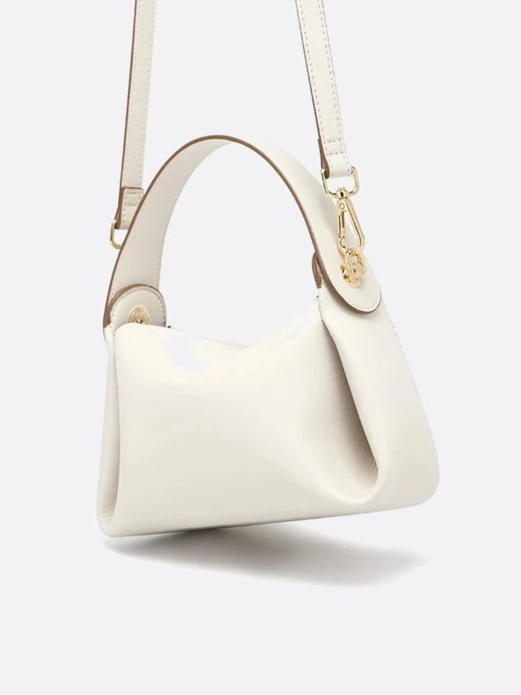Small White Leather Handbag