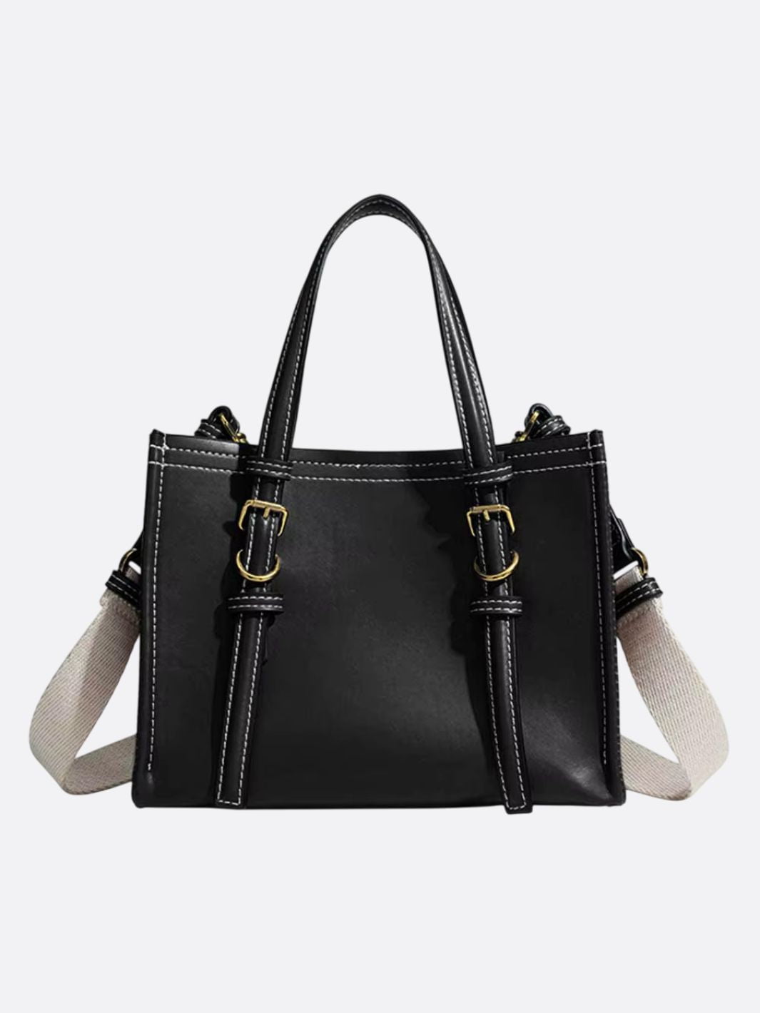 Vegan Square Leather Handbag