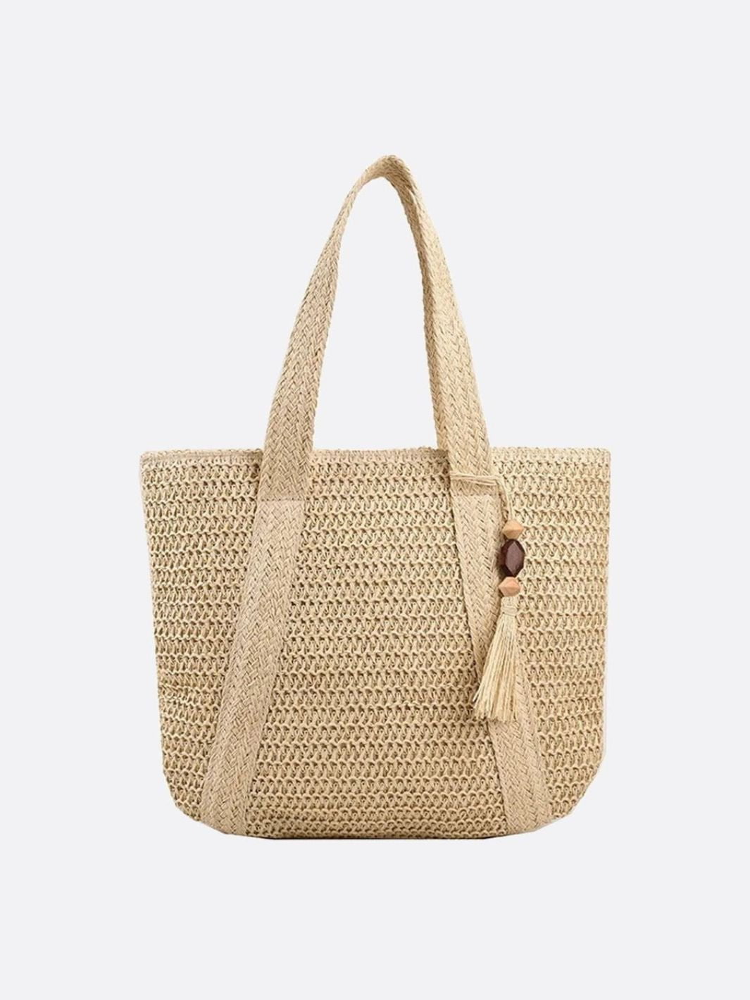 Straw tote bag