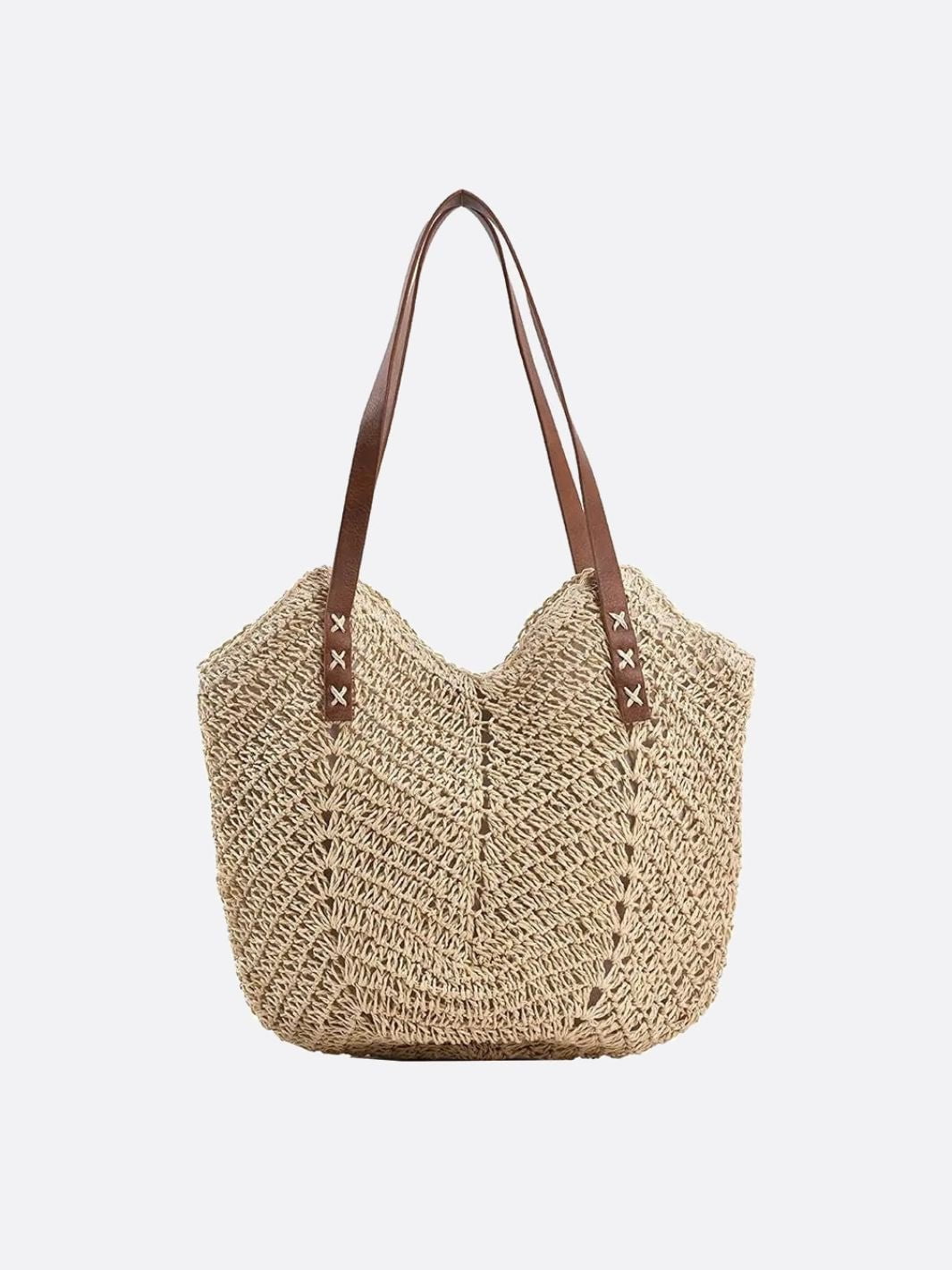 Straw tote bag