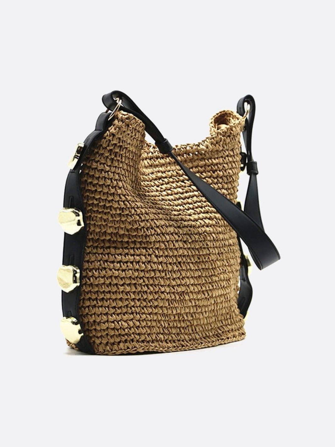 Straw shoulder bag
