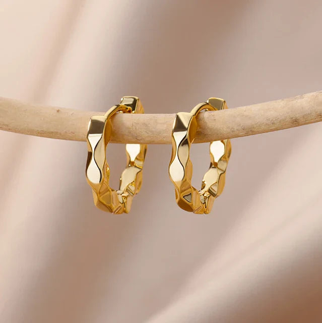 Sabine | Gold-tone Hoop Earrings