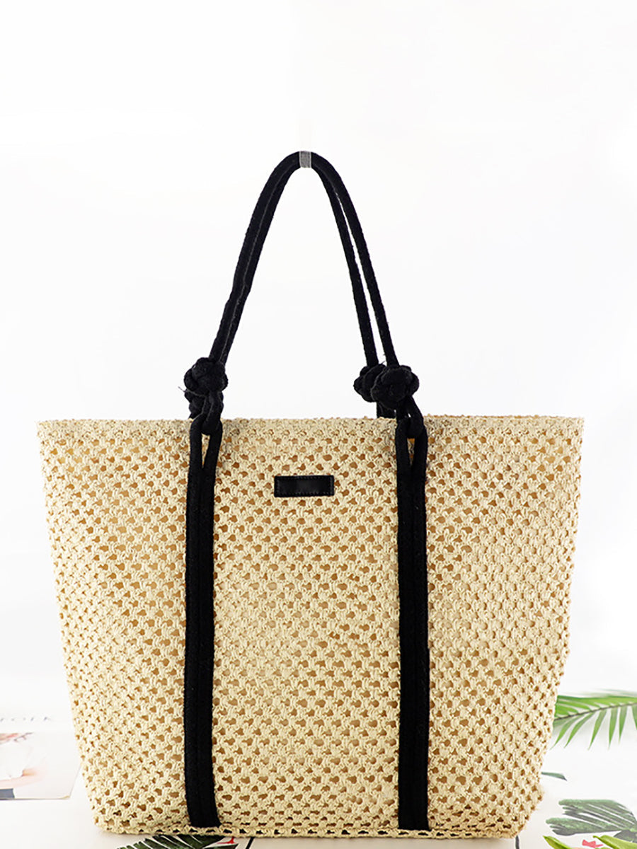 Summer Knitted Straw Shoulder Bag