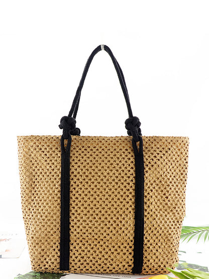 Summer Knitted Straw Shoulder Bag