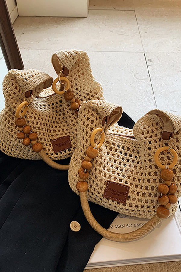 Retro Hollow Straw Shoulder Bag