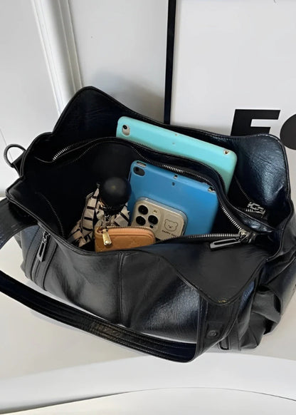 Elegant Vegetable Leather Tote Bag for Everyday Use