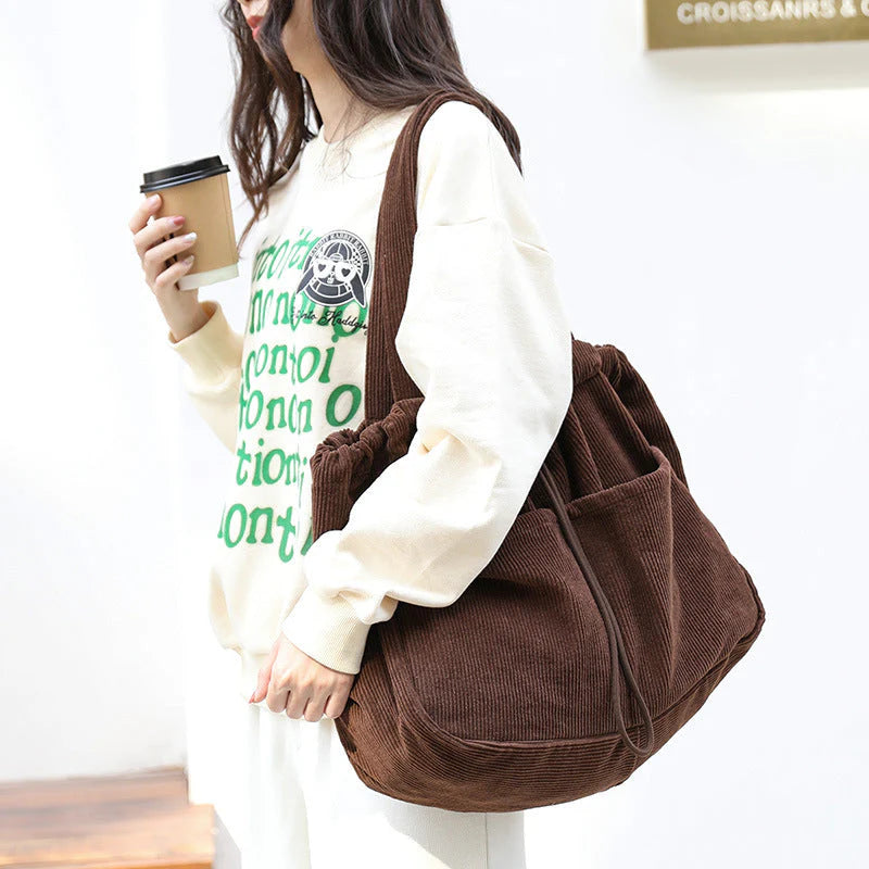 Corduroy Shoulder Bag