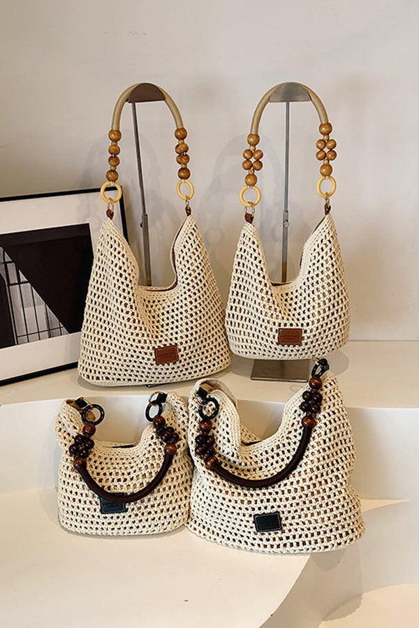 Retro Hollow Straw Shoulder Bag