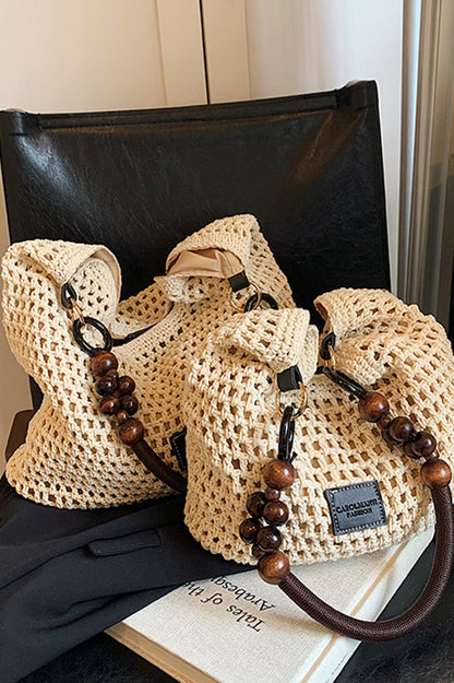 Retro Hollow Straw Shoulder Bag