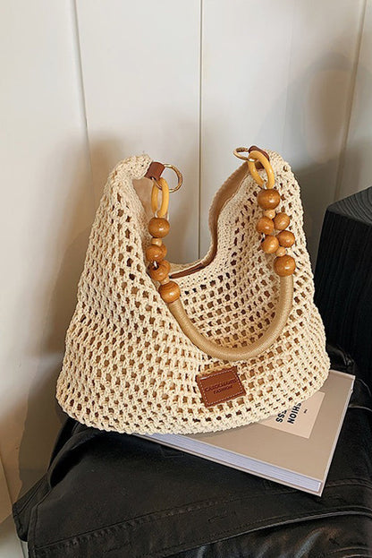 Retro Hollow Straw Shoulder Bag