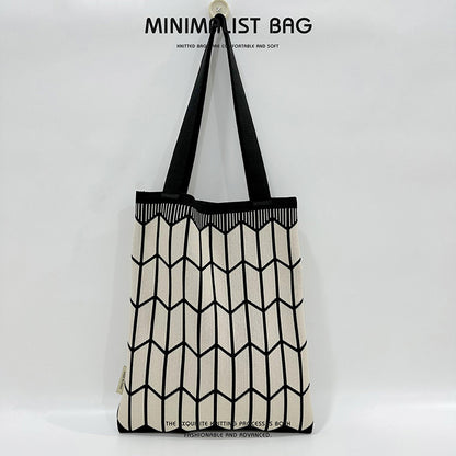 Grand Knit Tote Bag - Motif