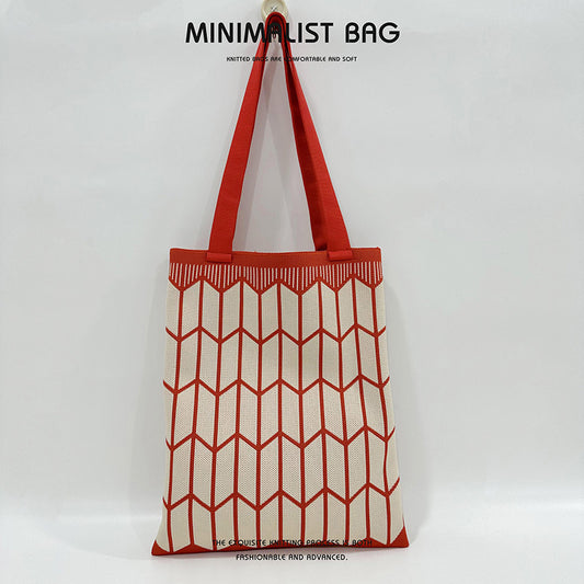 Grand Knit Tote Bag - Motif