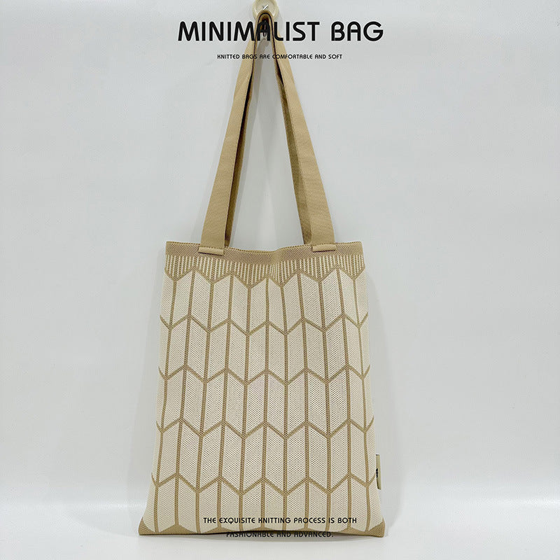 Grand Knit Tote Bag - Motif