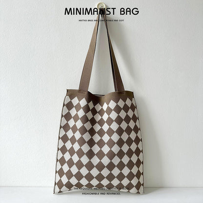 Grand Knit Tote Bag - Diamond