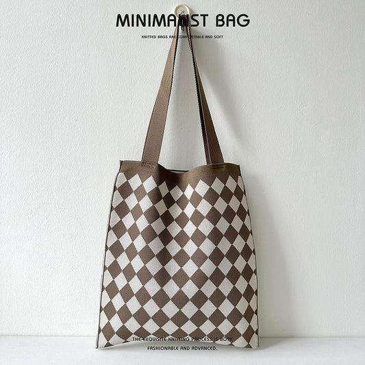 Grand Knit Tote Bag - Diamant