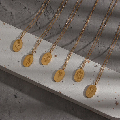Collier à breloques fleurs