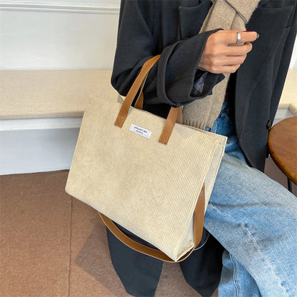 Vintage Corduroy Tote