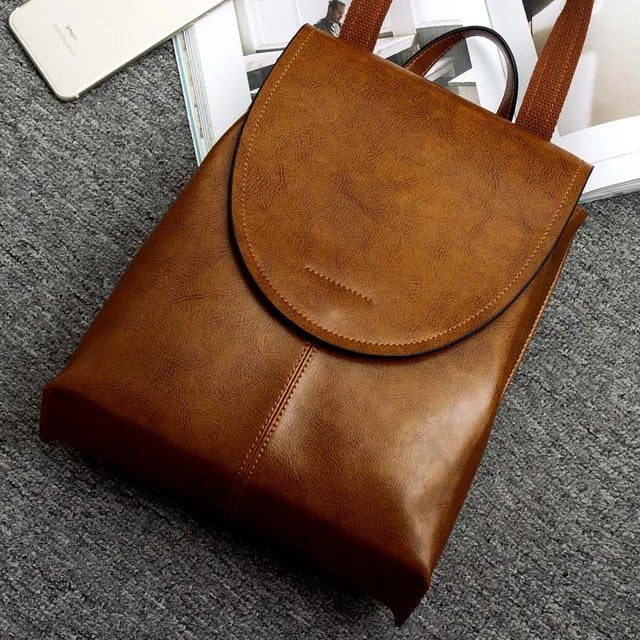 Chic Leather Backpack