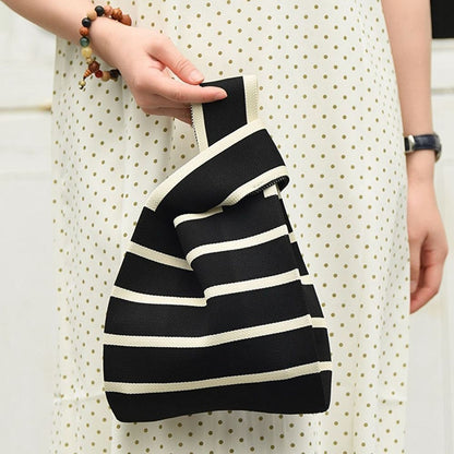 Sac Tricoté - Fines Rayures