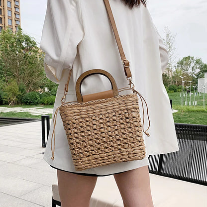 Designer straw tote online