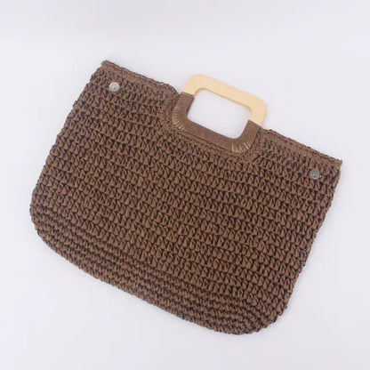 Bohemian Vintage Straw Handbag