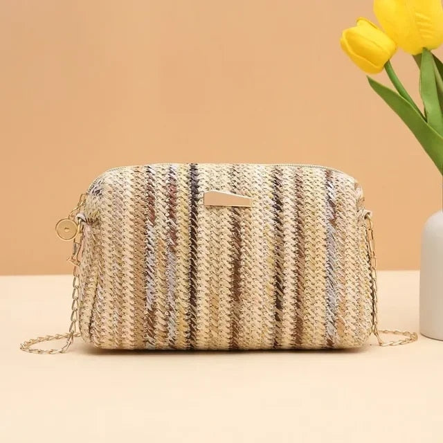 Colorful Knit Crossbody Bag