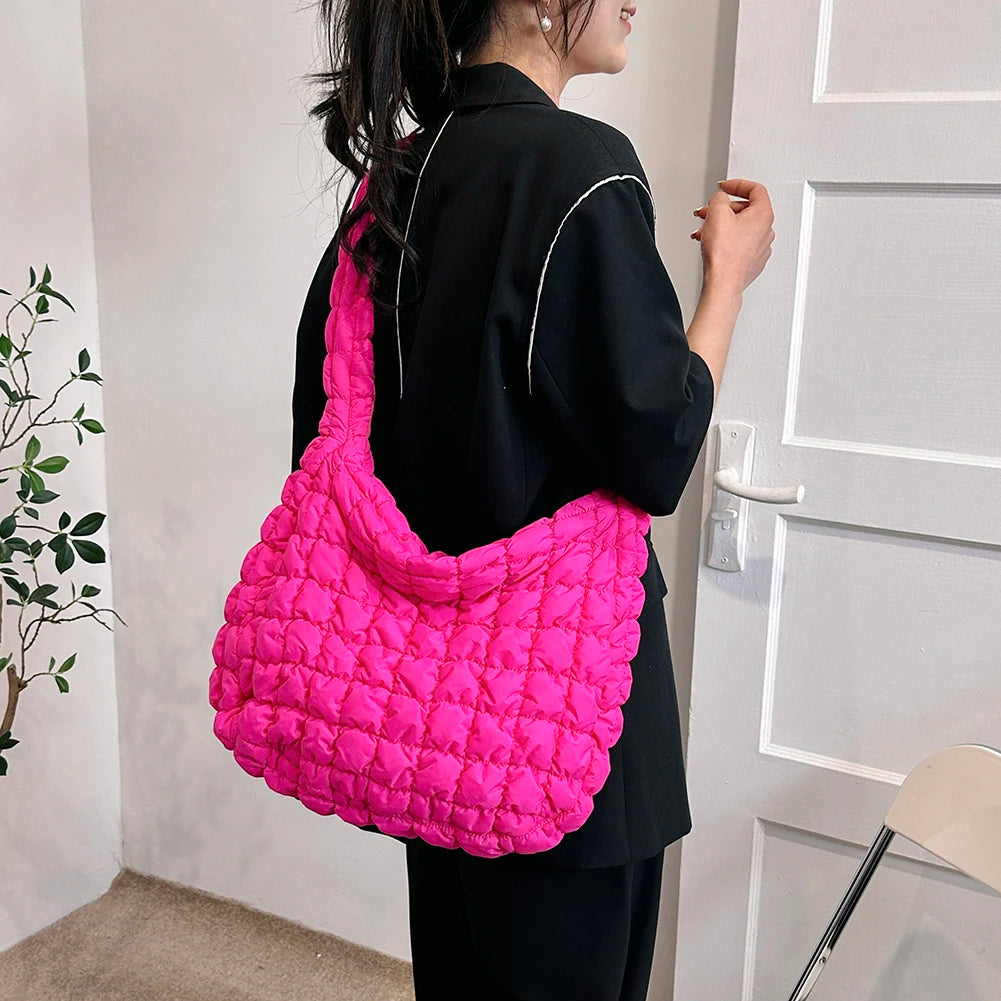 Quilted Cloud Crossbody Bag