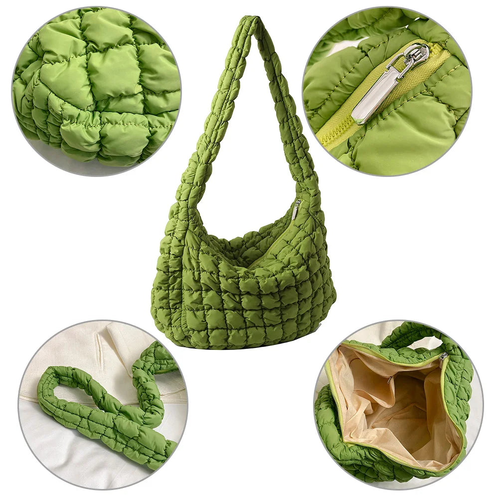 Quilted Cloud Crossbody Bag