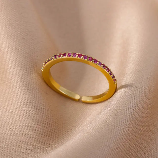 Madeleine | Bagues glamour colorées