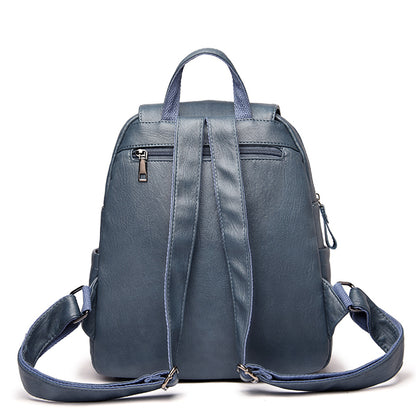 Genuine Leather Anti-Theft Backpack