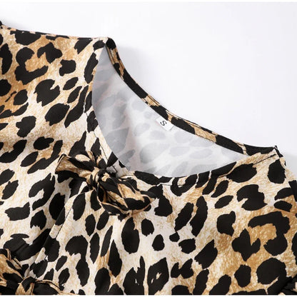 Leopard Print Sleeve Shirt