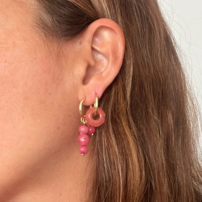 Anaïs | Boucles d'oreilles colorées complexes