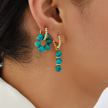 Clarisse | Boucles d'oreilles colorées complexes