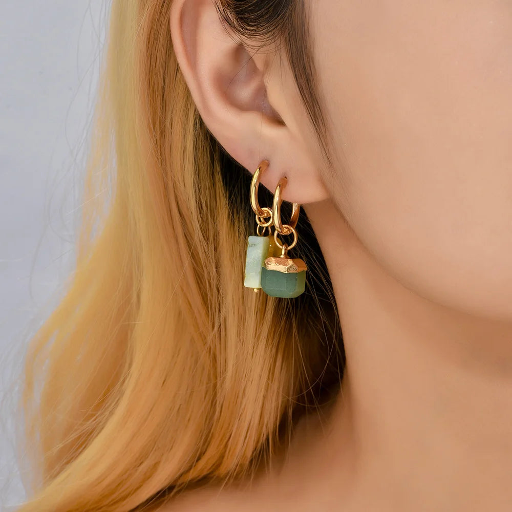 Aimée | Boucles d'oreilles colorées complexes