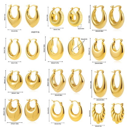 Géraldine | Vintage Chunky Earrings
