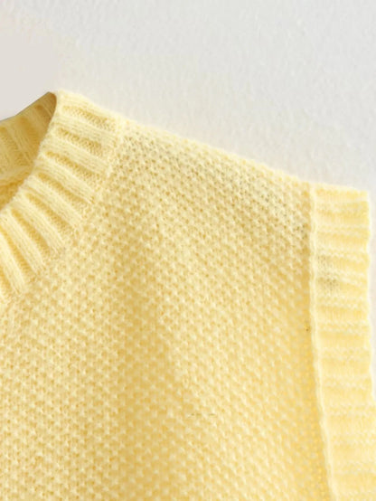 Débardeur en tricot à lacets