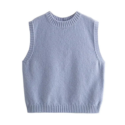 Débardeur en tricot à lacets