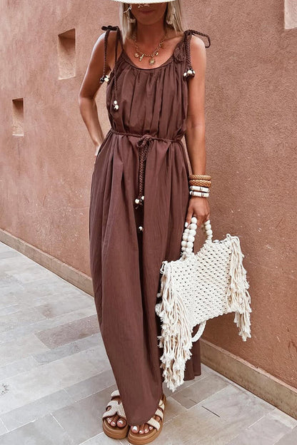 Woven Tassel Cotton Handbag