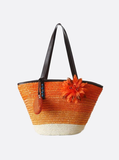 Straw flower bag