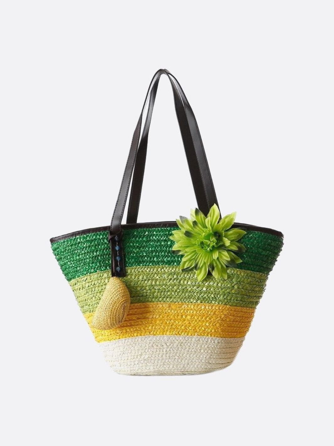 Straw flower bag