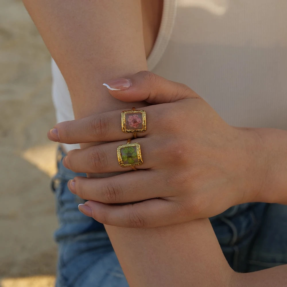 Bague Fleur Rétro