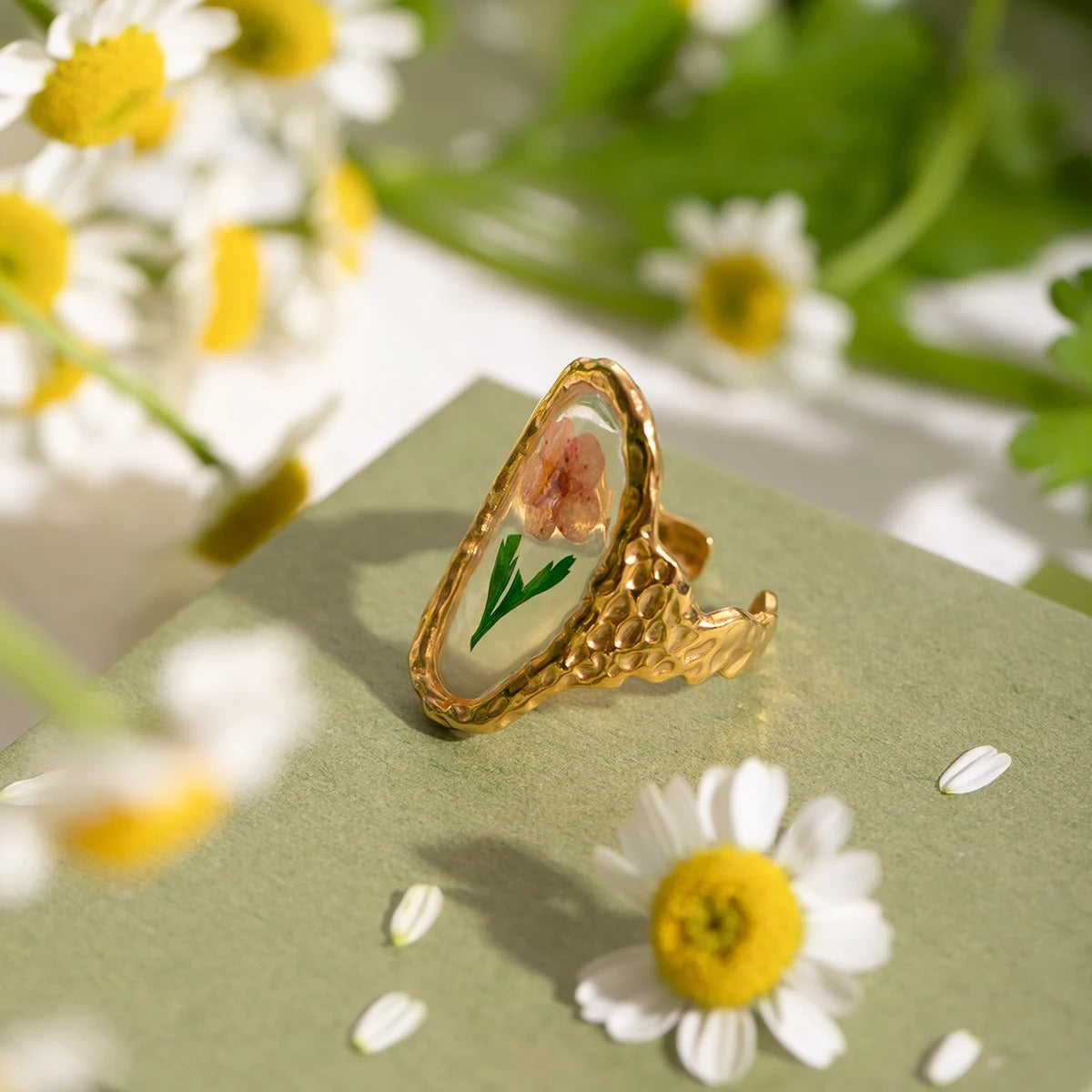 Bague Fleur Rétro