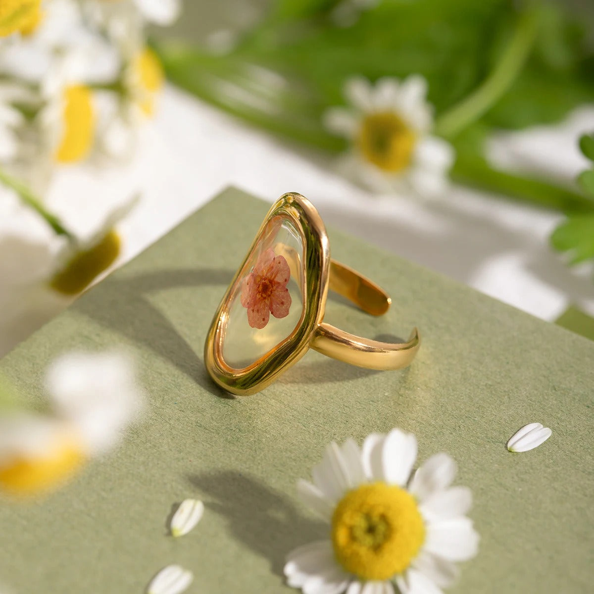 Bague Fleur Rétro