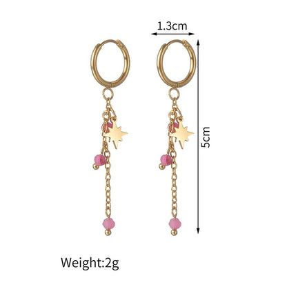 Boucles d'oreilles bohèmes à pampilles