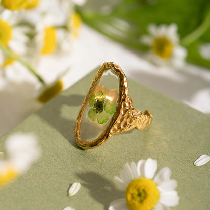 Bague Fleur Rétro
